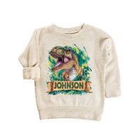 Personalized Dinosaur Baby Bodysuit, Custom Name T-Rex Kids Outfit
