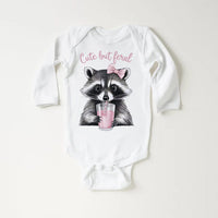 Cute But Feral Baby Shirt, Cute Retro Outfit