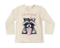 Cute But Feral Baby Shirt, Cute Retro Outfit