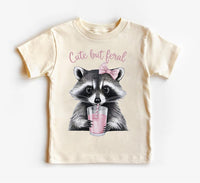 Cute But Feral Baby Shirt, Cute Retro Outfit