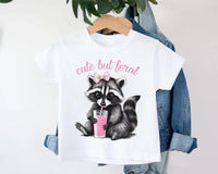 Cute But Feral Baby Bodysuit, Cute Retro Outfit
