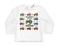 You Can Never Have Too Many Tractors Baby Sweatshirt, Tractor Outfit
