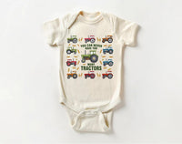 You Can Never Have Too Many Tractors Baby Sweatshirt, Tractor Outfit