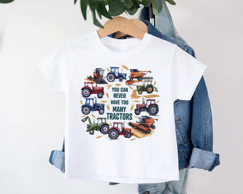 You Can Never Have Too Many Tractors Baby Sweatshirt, Tractor Outfit
