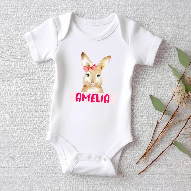 Personalized Easter Bunny Baby Sweatshirt, Adorable Bunny Gift