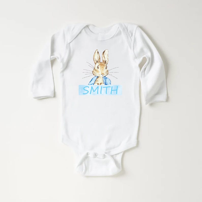 Personalized Boys Easter Baby Shirt, Spring Outfit for Boys