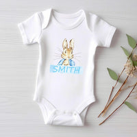 Personalized Boys Easter Baby Shirt, Spring Outfit for Boys