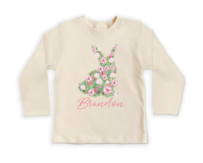 Personalized Girls Easter Baby Bodysuit, Spring Outfit for Girls