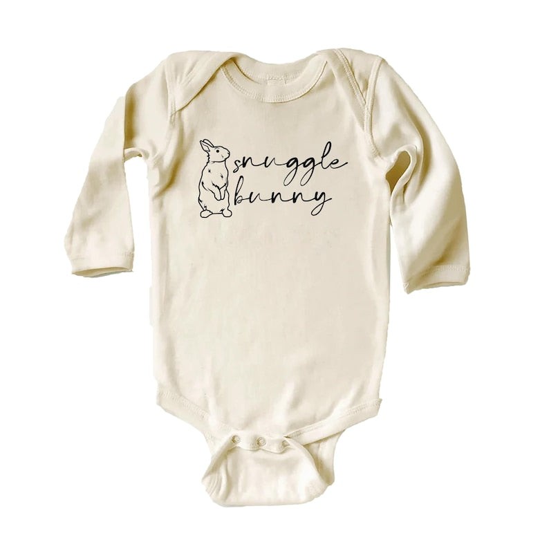 Snuggle Bunny Baby Bodysuit, Sweet Easter Outfit