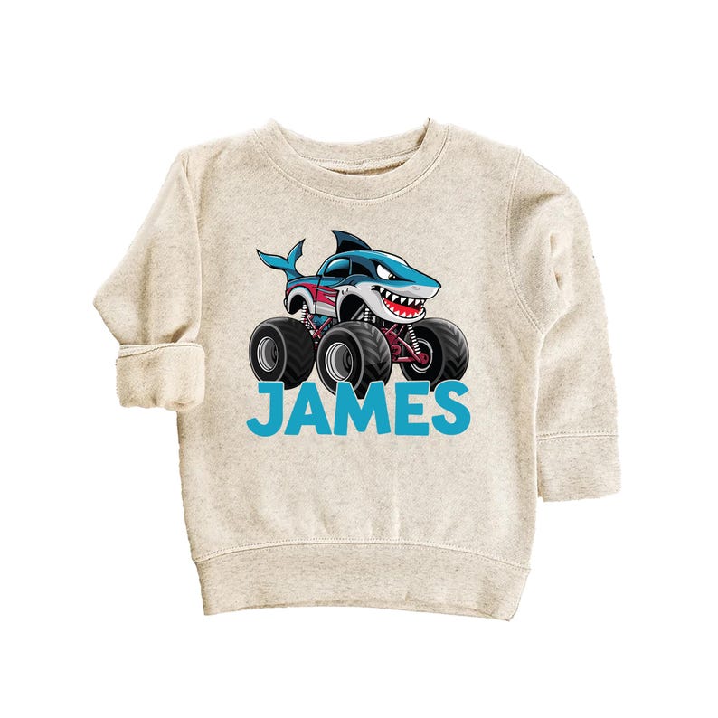 Monster Truck Baby Bodysuit, Personalized Kids Outfit for Truck Lovers
