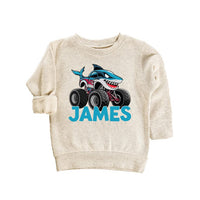 Monster Truck Baby Bodysuit, Personalized Kids Outfit for Truck Lovers