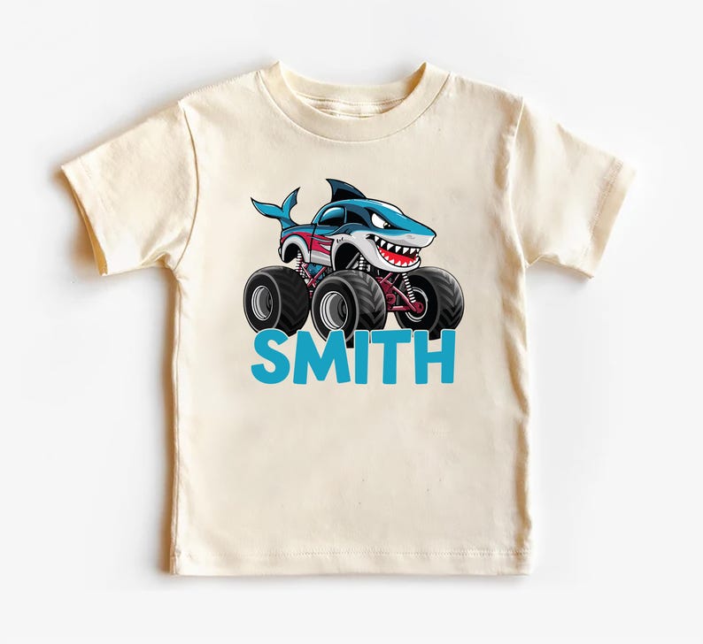 Monster Truck Baby Bodysuit, Personalized Kids Outfit for Truck Lovers