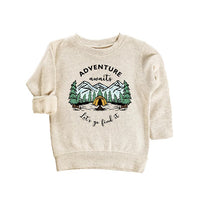 Adventure Awaits Let's Go Find It Baby Bodysuit, Camping Nature Explore Gift