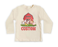 Farm Life Baby Sweatshirt, Custom Farm Name Outfit