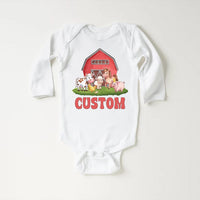 Farm Life Baby Sweatshirt, Custom Farm Name Outfit