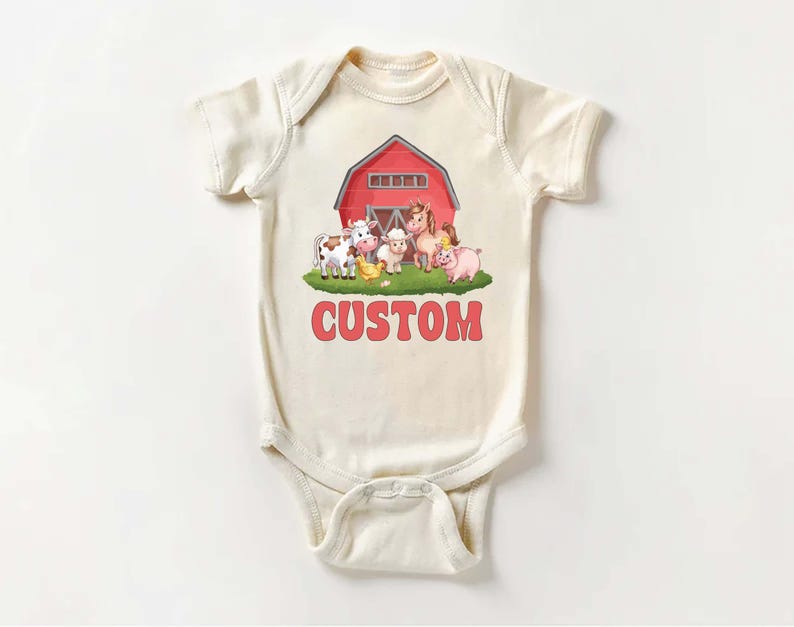 Farm Life Baby Sweatshirt, Custom Farm Name Outfit
