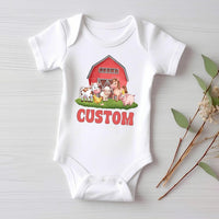 Farm Life Baby Sweatshirt, Custom Farm Name Outfit