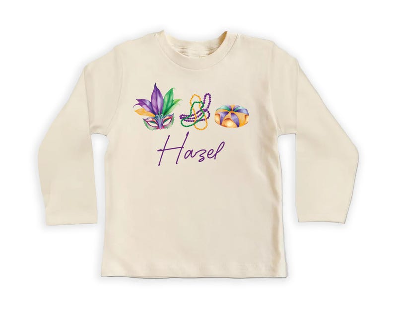Mardi Gras Baby Sweatshirt, Adorable Mardi Gras Parade Outfit for Boys and Girls