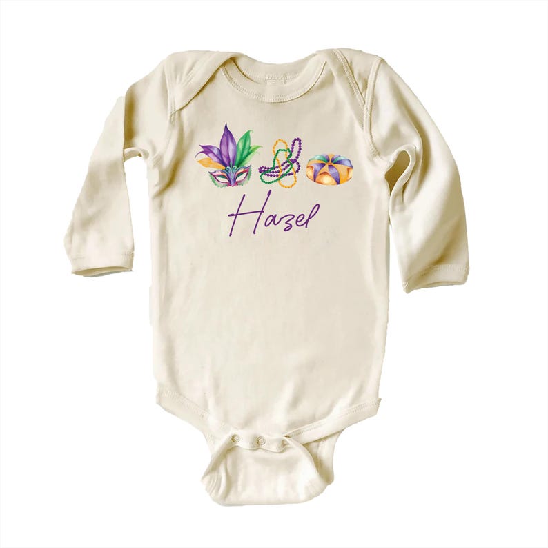Mardi Gras Baby Sweatshirt, Adorable Mardi Gras Parade Outfit for Boys and Girls
