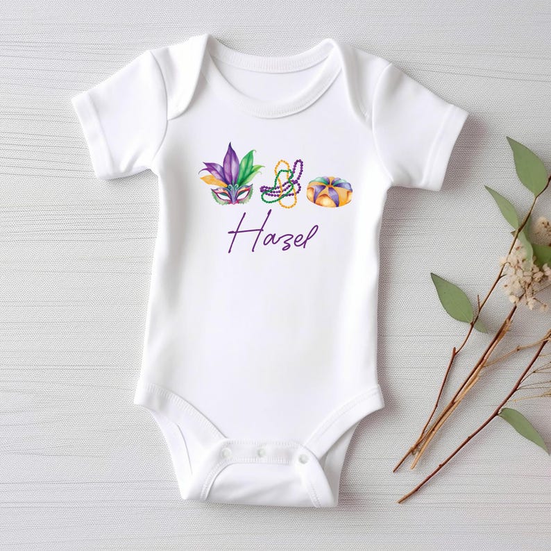 Mardi Gras Baby Sweatshirt, Adorable Mardi Gras Parade Outfit for Boys and Girls