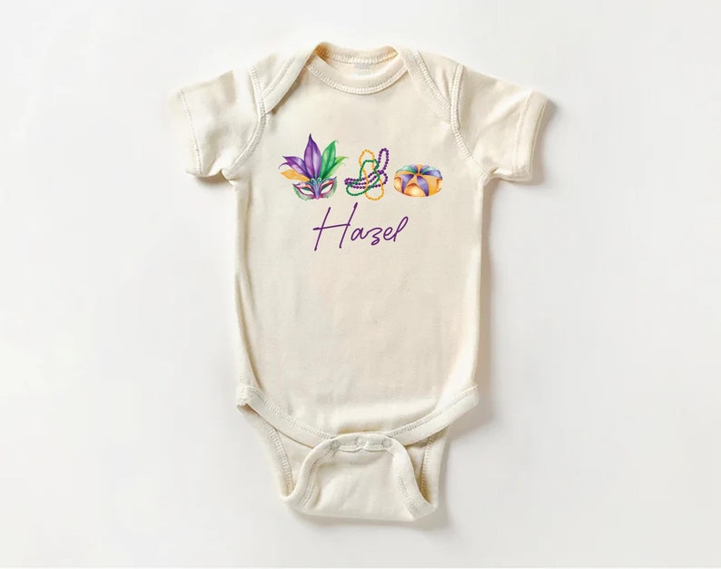 Mardi Gras Baby Sweatshirt, Adorable Mardi Gras Parade Outfit for Boys and Girls