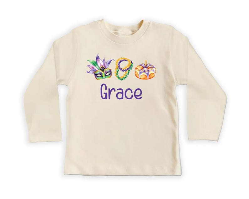 Mardi Gras Baby Sweatshirt, Adorable Mardi Gras Parade Outfit for Boys and Girls
