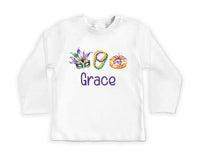Mardi Gras Baby Sweatshirt, Adorable Mardi Gras Parade Outfit for Boys and Girls