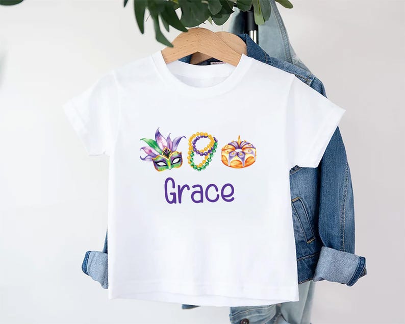 Mardi Gras Baby Sweatshirt, Adorable Mardi Gras Parade Outfit for Boys and Girls