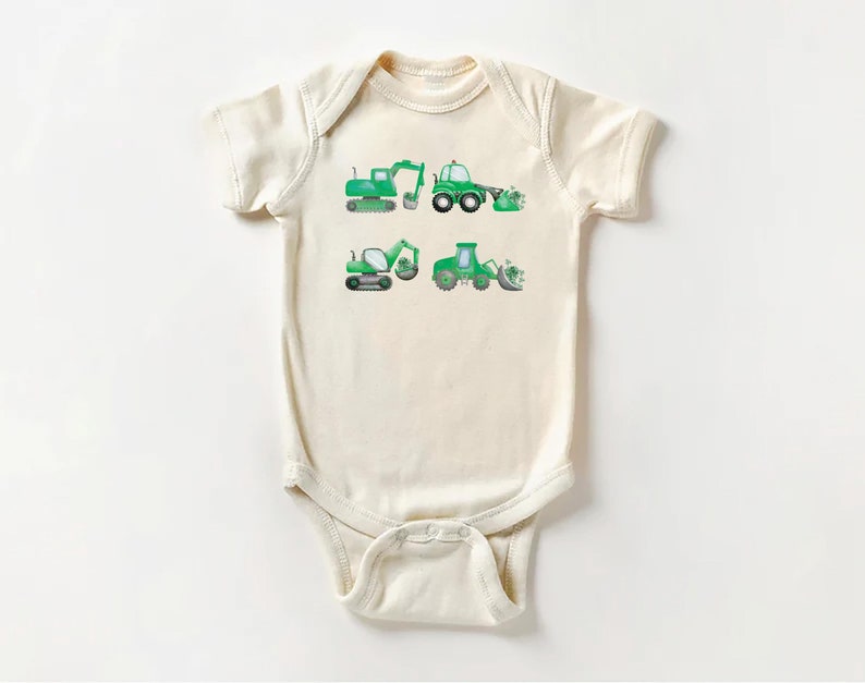 St. Patrick's Day Truck Baby Shirt, First St. Patrick's Day Gift