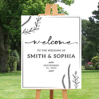 Wedding Welcome Sign, Personalized Wedding Sign, Welcome to the Wedding Sign