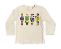 Nutcracker Mardi Gras Baby Sweatshirt, Adorable Mardi Gras Kids Outfit Celebrations