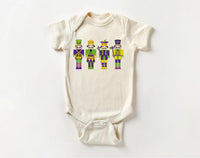 Nutcracker Mardi Gras Baby Sweatshirt, Adorable Mardi Gras Kids Outfit Celebrations