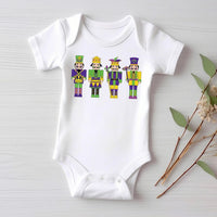 Nutcracker Mardi Gras Baby Sweatshirt, Adorable Mardi Gras Kids Outfit Celebrations