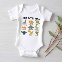 God Says I Am Handsome Baby Shirt, Inspirational Kids Outfit