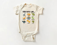 God Says I Am Handsome Baby Shirt, Inspirational Kids Outfit