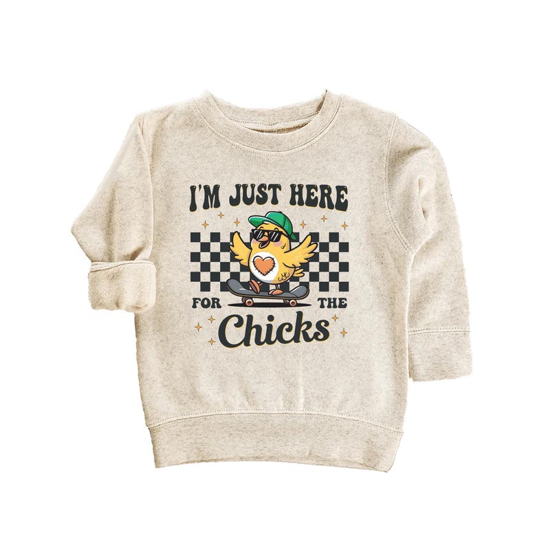 I'm Just Here For The Chicks Baby Bodysuit, Spring Celebrations