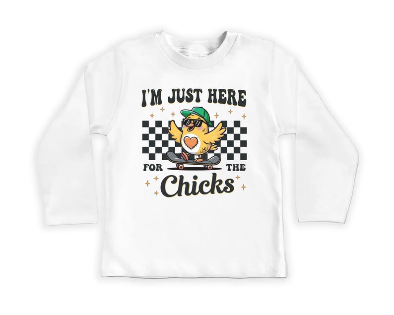 I'm Just Here For The Chicks Baby Bodysuit, Spring Celebrations
