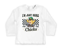 I'm Just Here For The Chicks Baby Bodysuit, Spring Celebrations