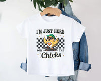 I'm Just Here For The Chicks Baby Bodysuit, Spring Celebrations