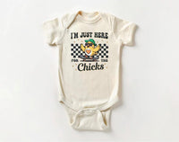 I'm Just Here For The Chicks Baby Bodysuit, Spring Celebrations