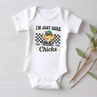 I'm Just Here For The Chicks Baby Bodysuit, Spring Celebrations