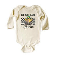 I'm Just Here For The Chicks Baby Bodysuit, Spring Celebrations