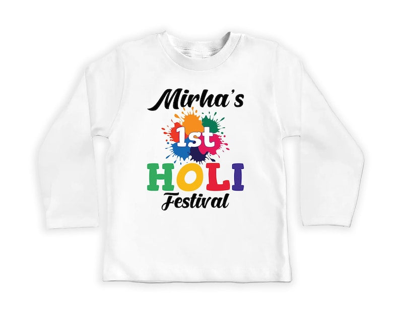 My 1st Holi Baby Bodysuit, Holi Hai Festival Outfit