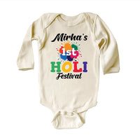 My 1st Holi Baby Bodysuit, Holi Hai Festival Outfit