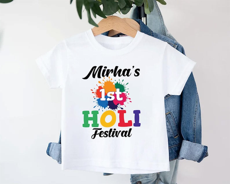 My 1st Holi Baby Bodysuit, Holi Hai Festival Outfit