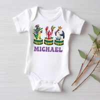 Personalized Mardi Gras Baby Sweatshirt, Adorable Mardi Gras Parade Outfit