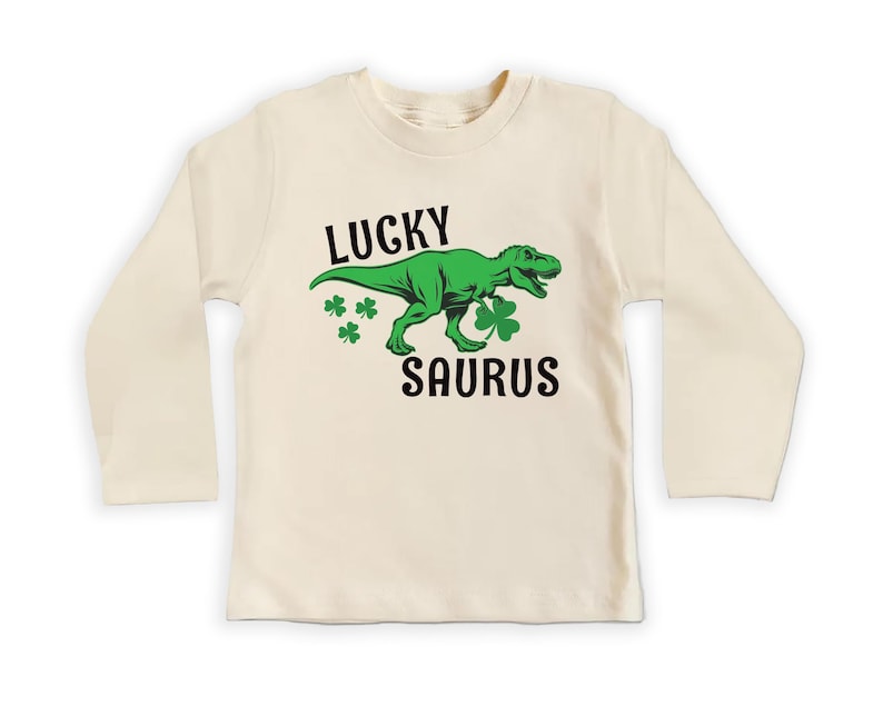 Lucky Saurus St. Patrick's Day Baby Sweatshirt , Saint Patrick’s Day Gift
