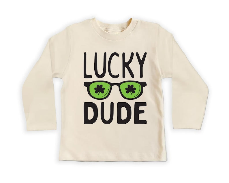 Lucky Dude St. Patrick's Day Baby Sweatshirt, Fun St. Paddy's Gift