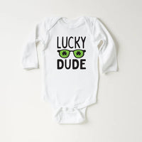 Lucky Dude St. Patrick's Day Baby Sweatshirt, Fun St. Paddy's Gift