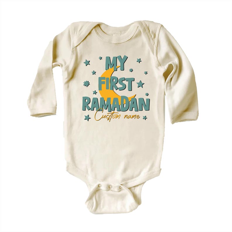 Custom First Ramadan Baby Sweatshirt, Muslim Baby Gift